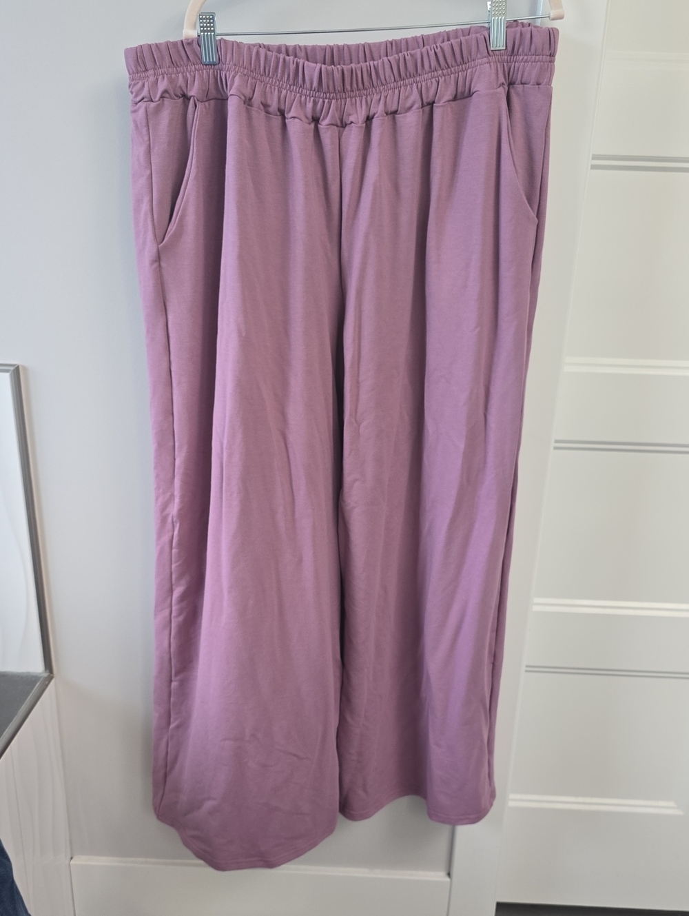 Wide-Leg Lavender Lounge Pants
